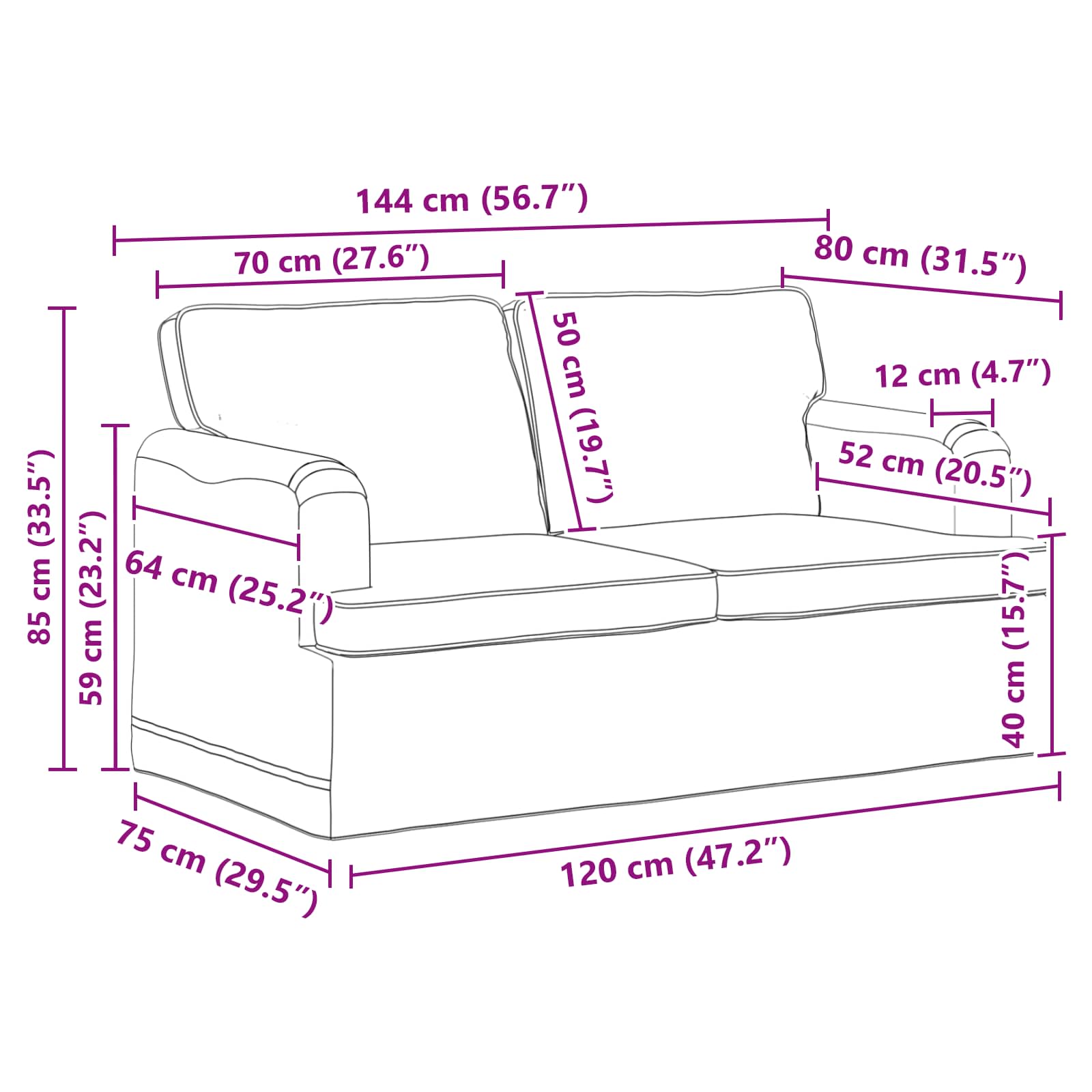 vidaXL Bank 2 pcs Lichtgrijs Metaal