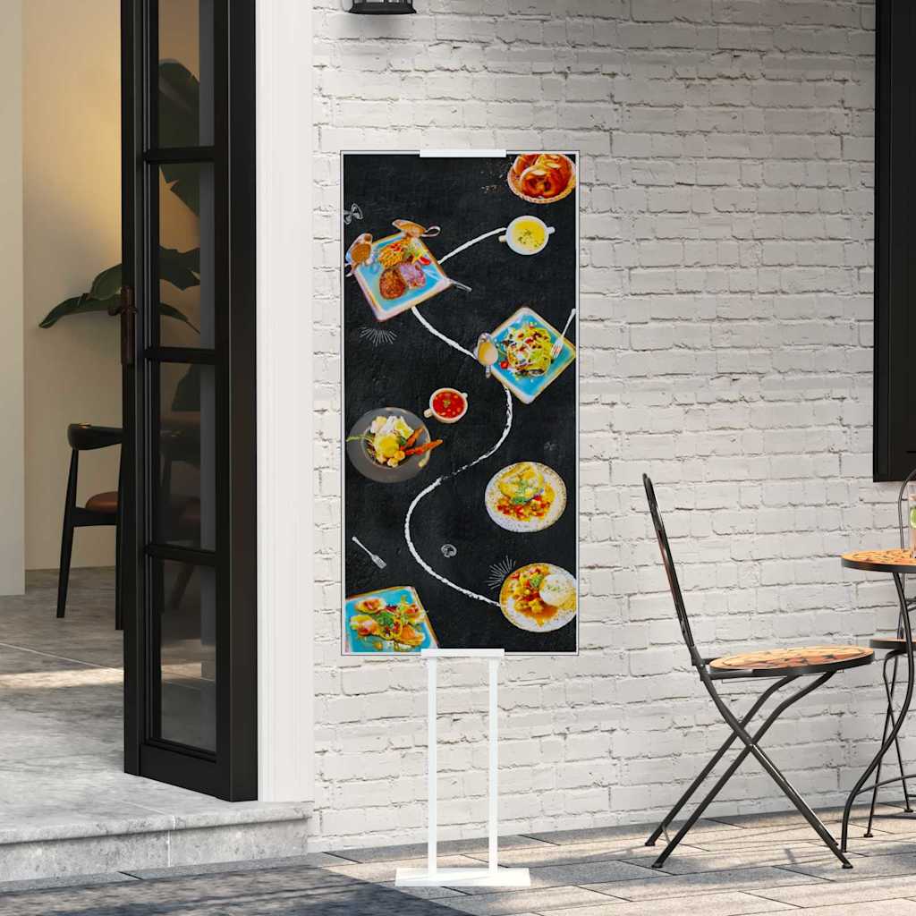 vidaXL Beurs Displays 2 pcs Zwart 30 x 24 x 208 cm IJzer