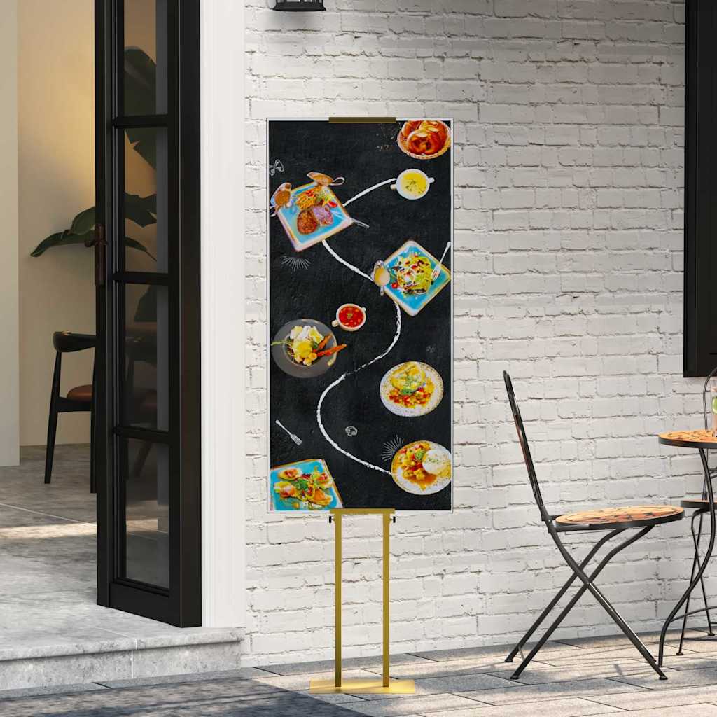 vidaXL Beurs Displays 2 pcs Zwart 30 x 24 x 208 cm IJzer