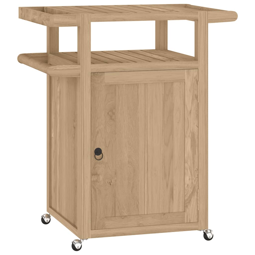 vidaXL Keukentrolley 70x50x90 cm massief teakhout