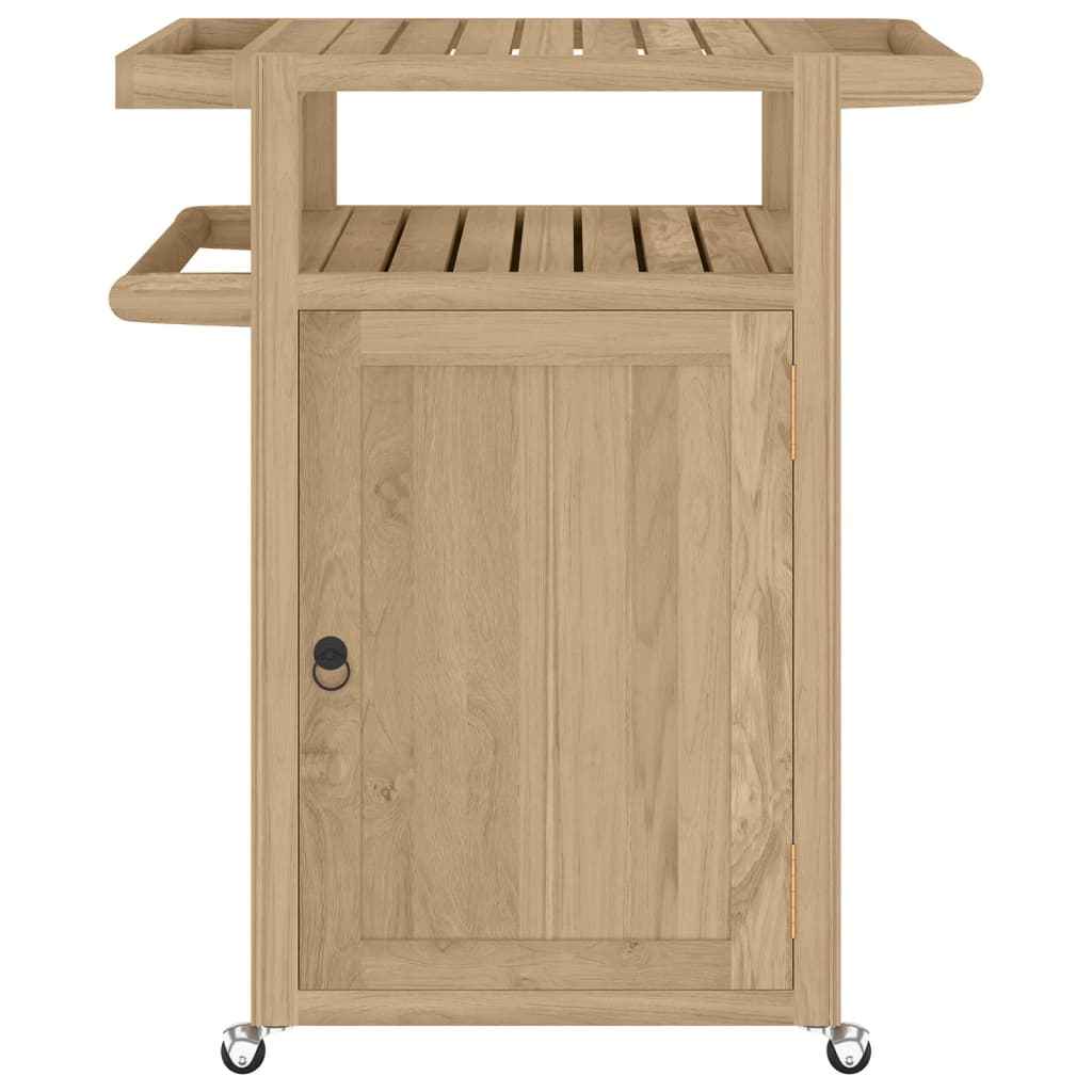 vidaXL Keukentrolley 70x50x90 cm massief teakhout