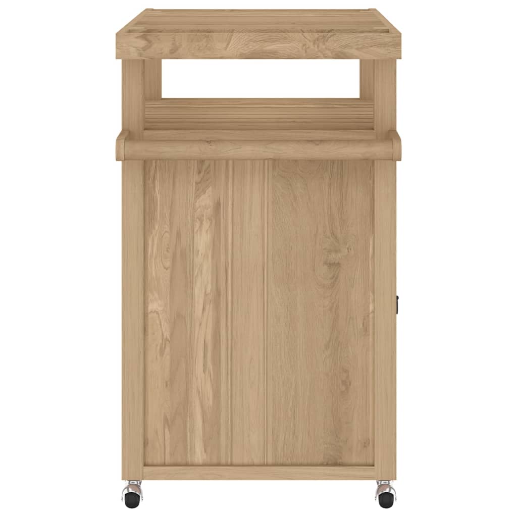 vidaXL Keukentrolley 70x50x90 cm massief teakhout