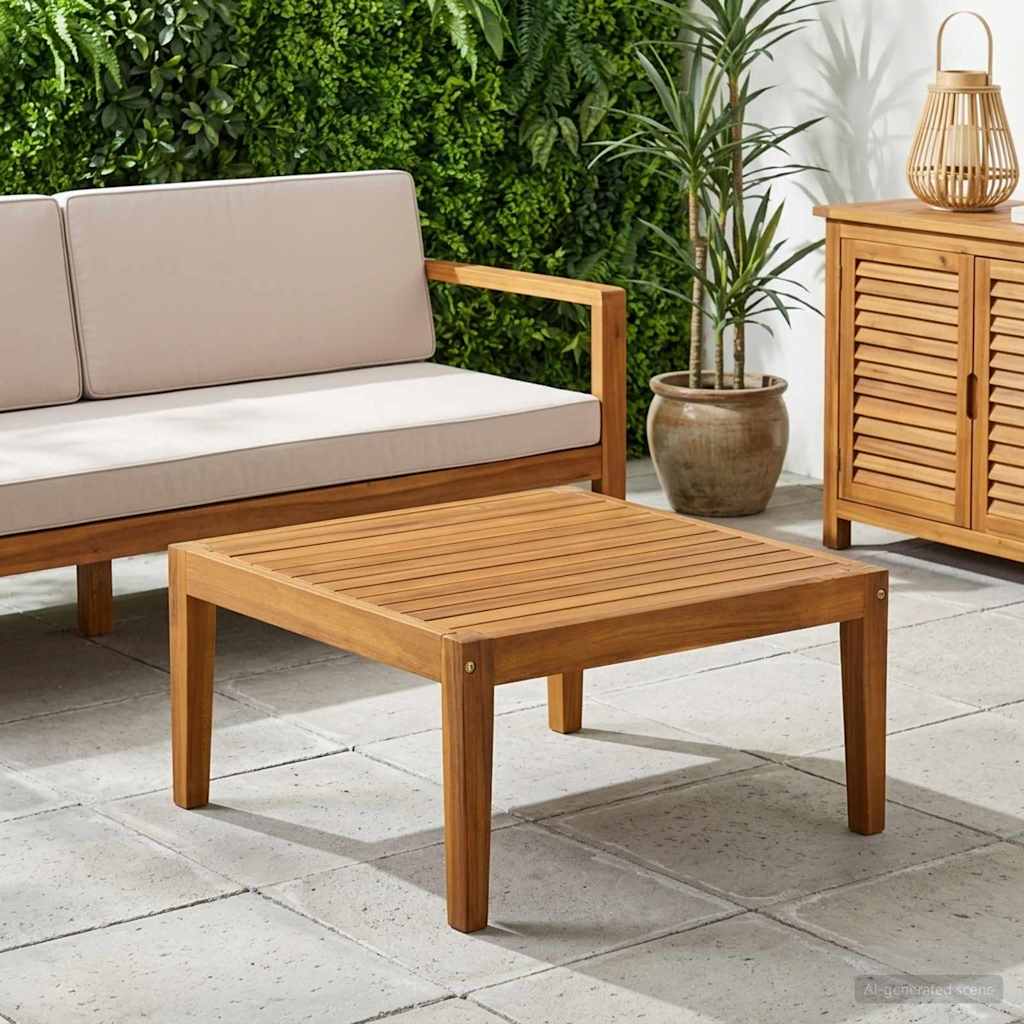 vidaXL Tafel Massief Acaciahout Naturel 60 x 60 x 30 cm