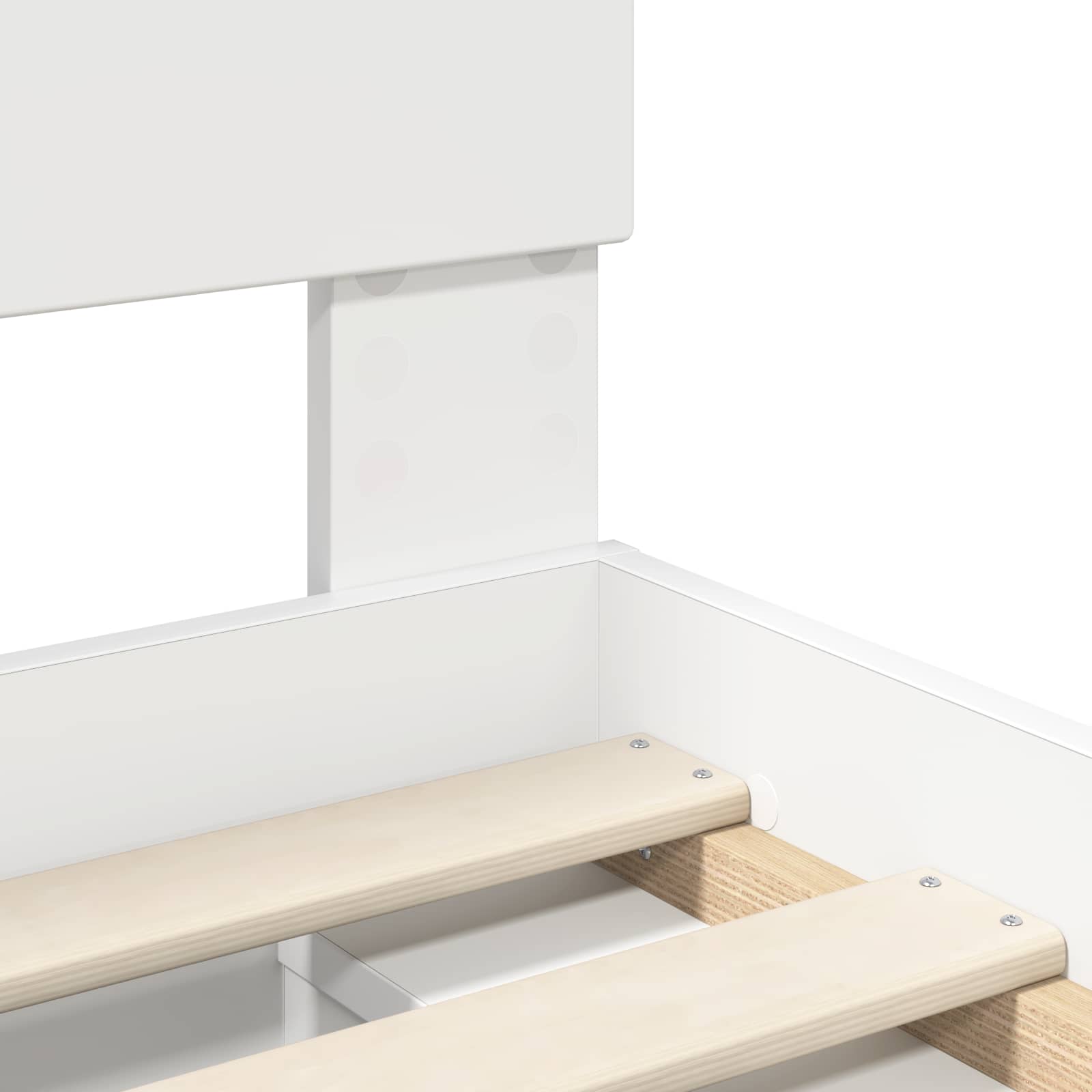 vidaXL Bedframe met hoofdeinde Beton 200 x 200 cm Bewerkt hout