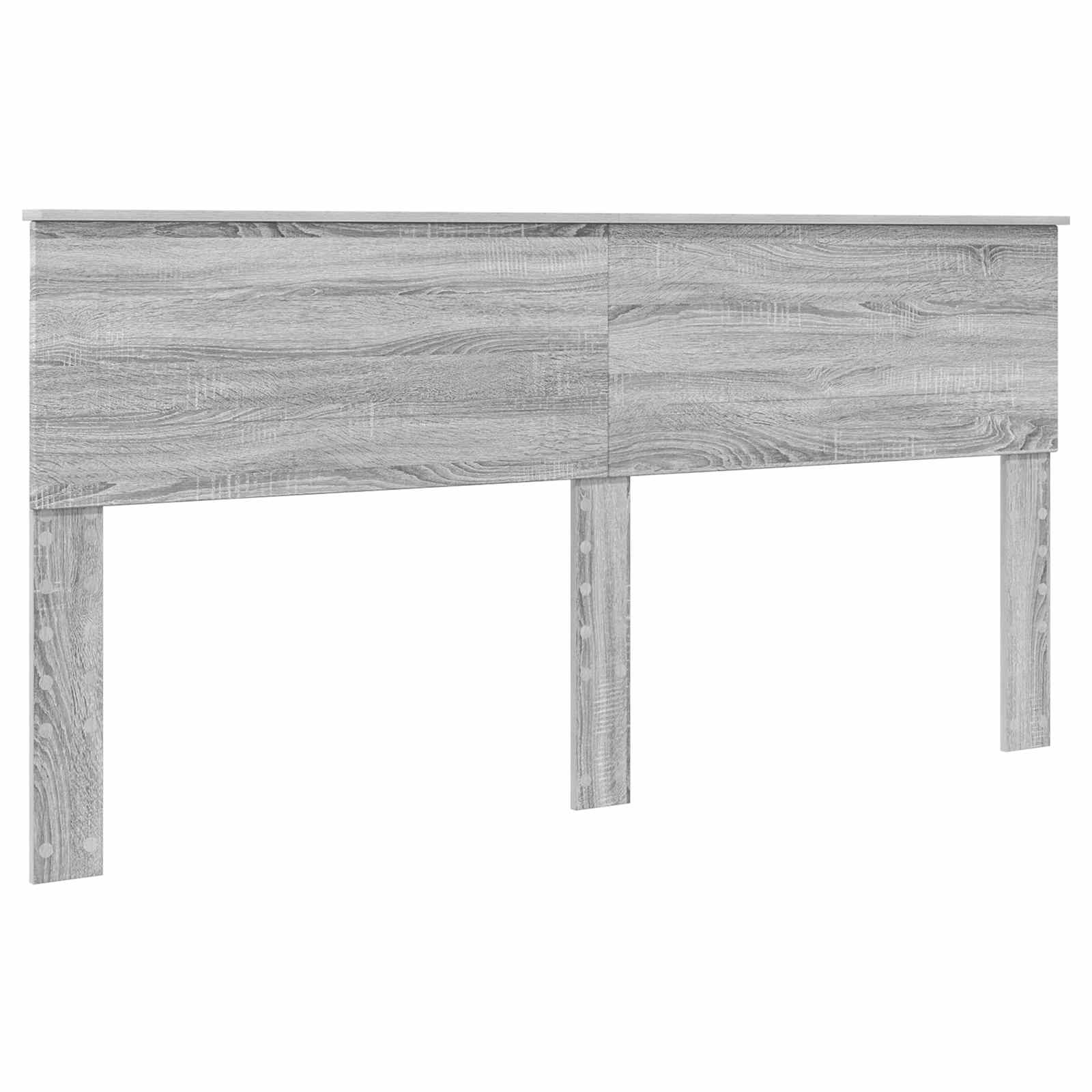 vidaXL Bedframe met plank Sonoma Eiken 200 x 200 cm Bewerkt hout