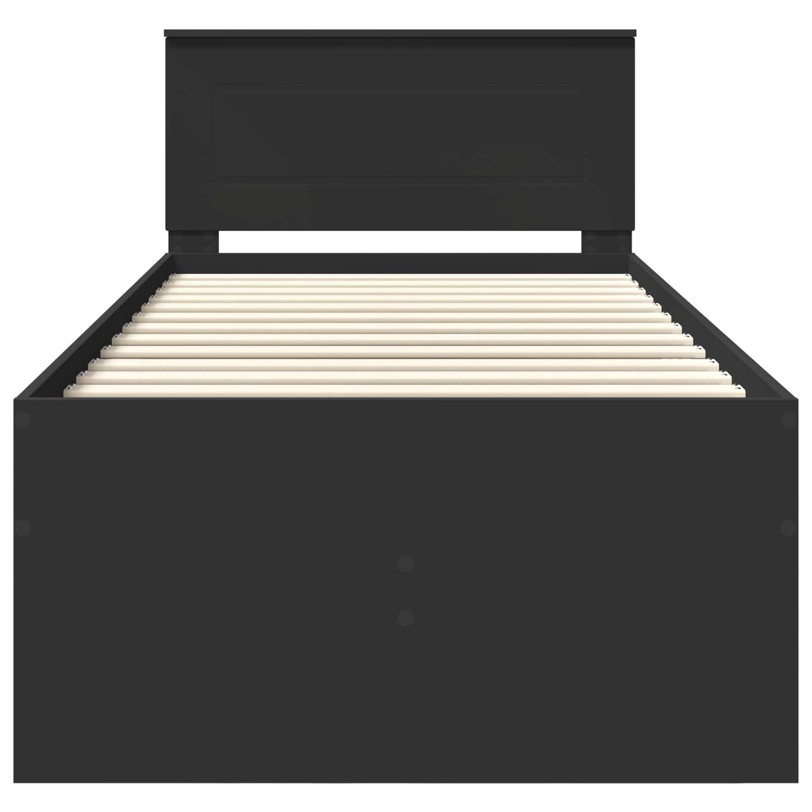 vidaXL Slaapbank met lade Wit en zwart 100 x 200 cm Bewerkt hout