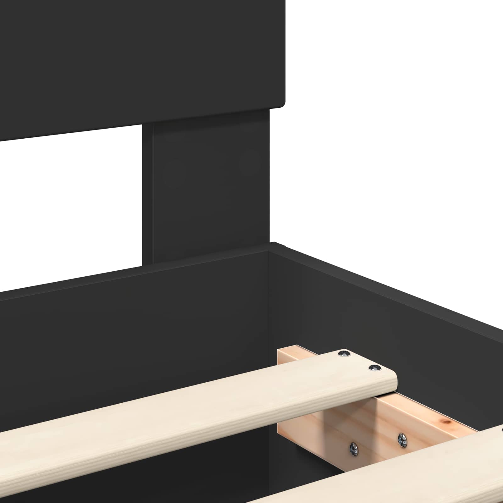 vidaXL Bedframe met hoofdeinde Wit 200 x 200 cm Bewerkt hout