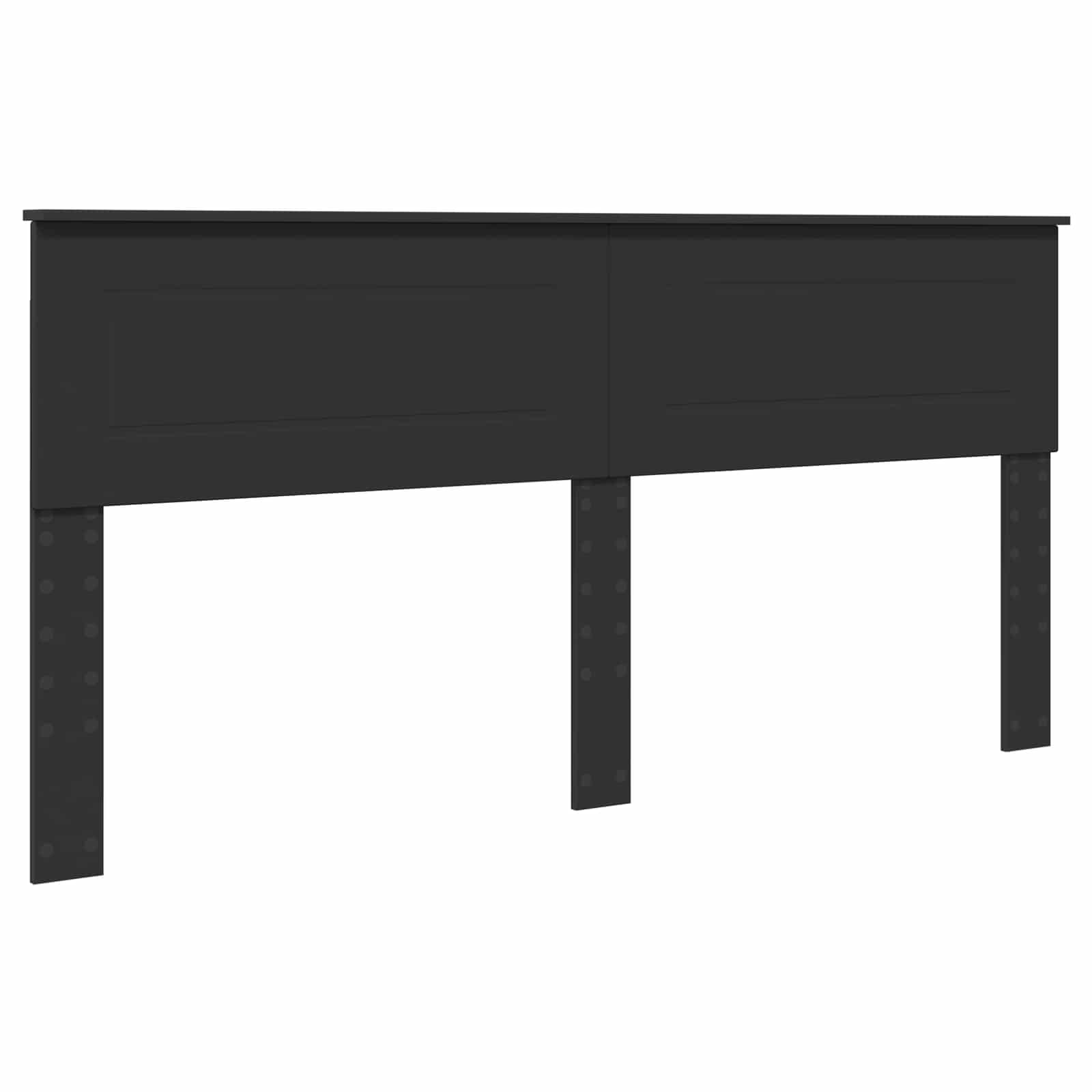 vidaXL Bedframe met hoofdeinde Wit 200 x 200 cm Bewerkt hout