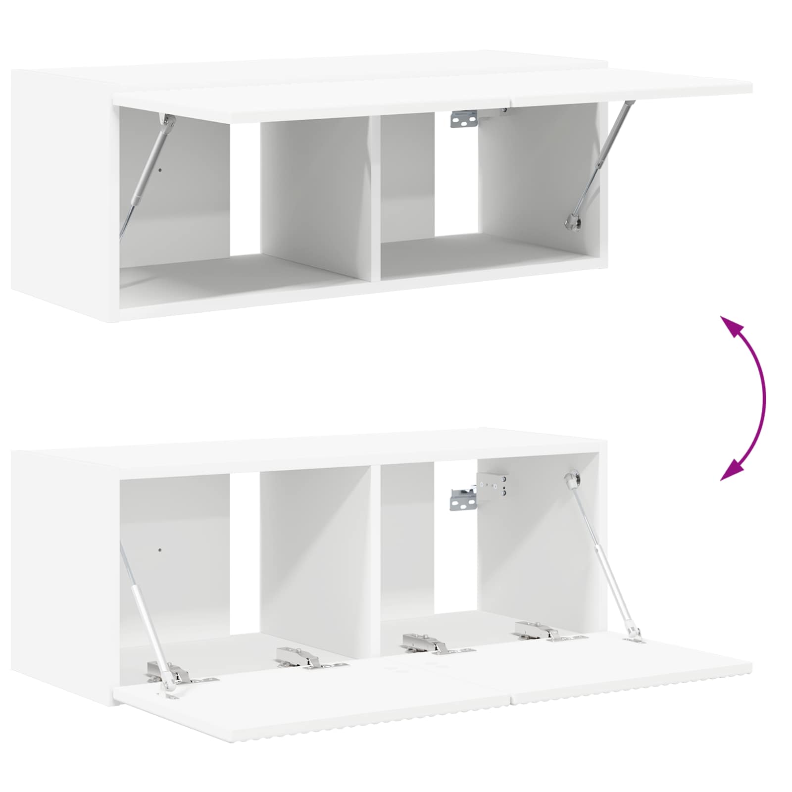 vidaXL Wit 78,5 x 30 x 29,5 cm