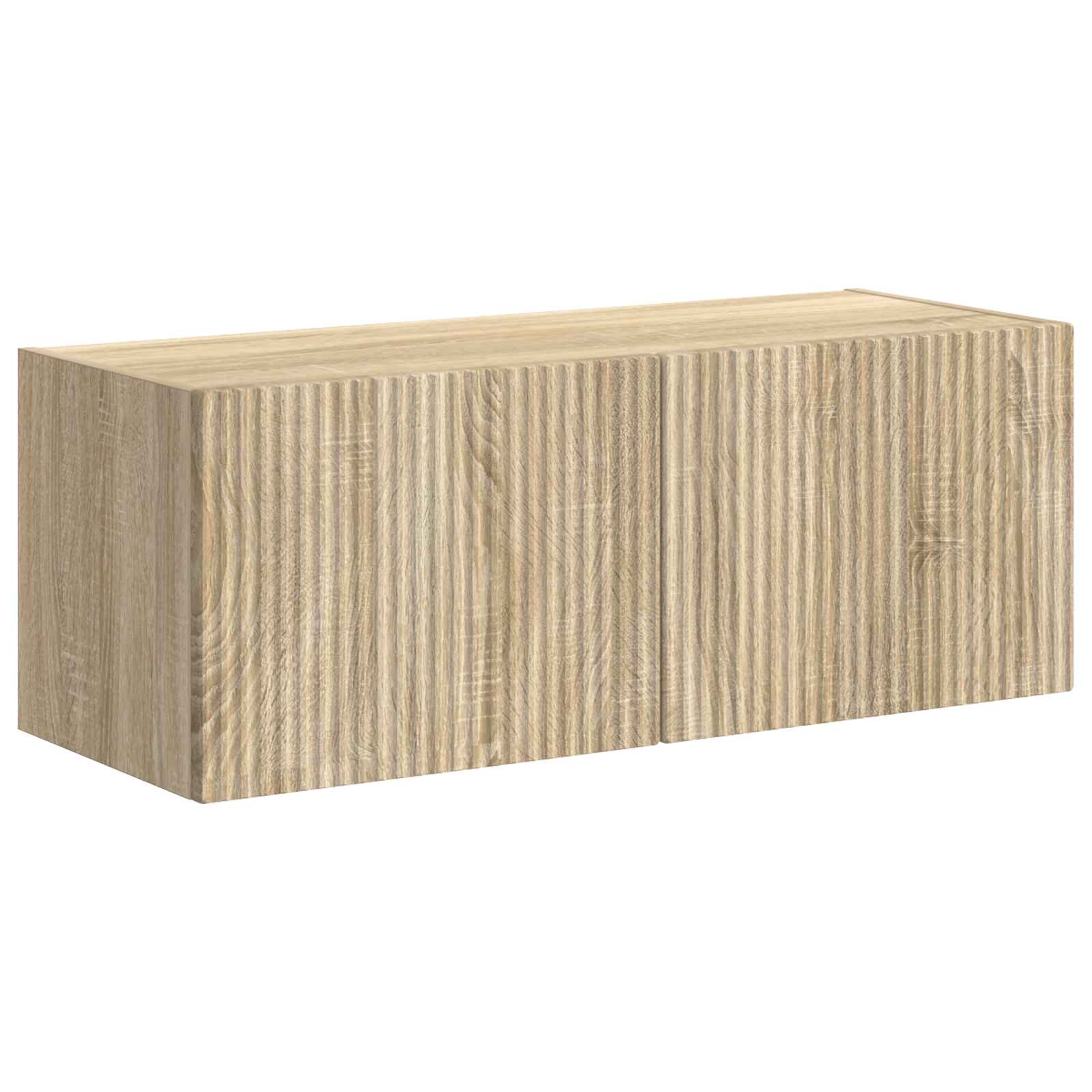 vidaXL Tv-meubelset Wandgemonteerd 6 pcs Wit Bewerkt hout