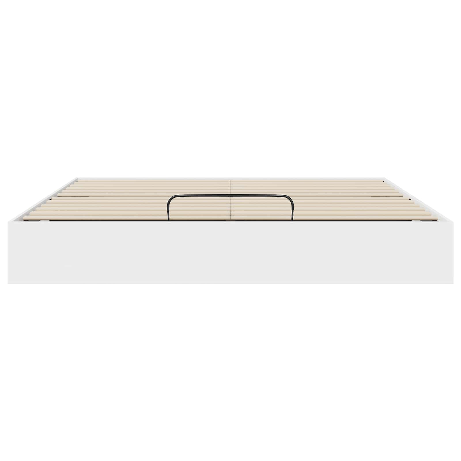 vidaXL Ottoman Bedframe met opslag Wit 193 x 120 x 25 cm Spaanplaat