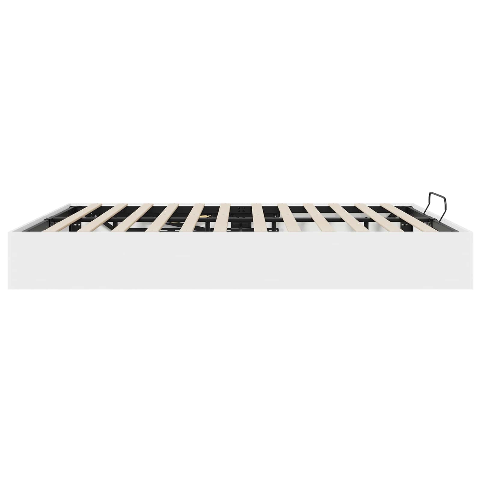 vidaXL Ottoman Bedframe met opslag Wit 193 x 120 x 25 cm Spaanplaat