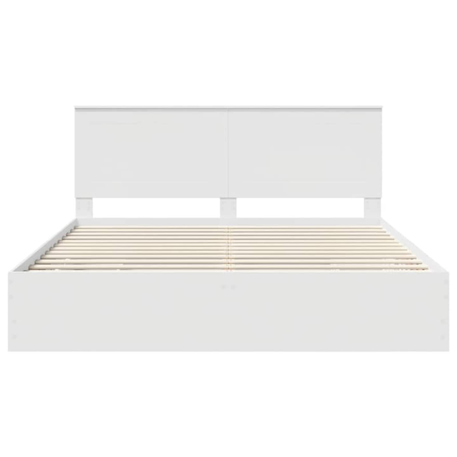 vidaXL Bedframe met lade met opslag Zwart 200 x 200 cm Ingenieurshout