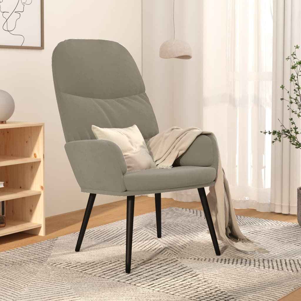 vidaXL Relaxstoel fluweel mosterdgeel