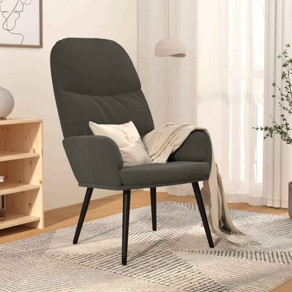vidaXL Relaxstoel fluweel mosterdgeel
