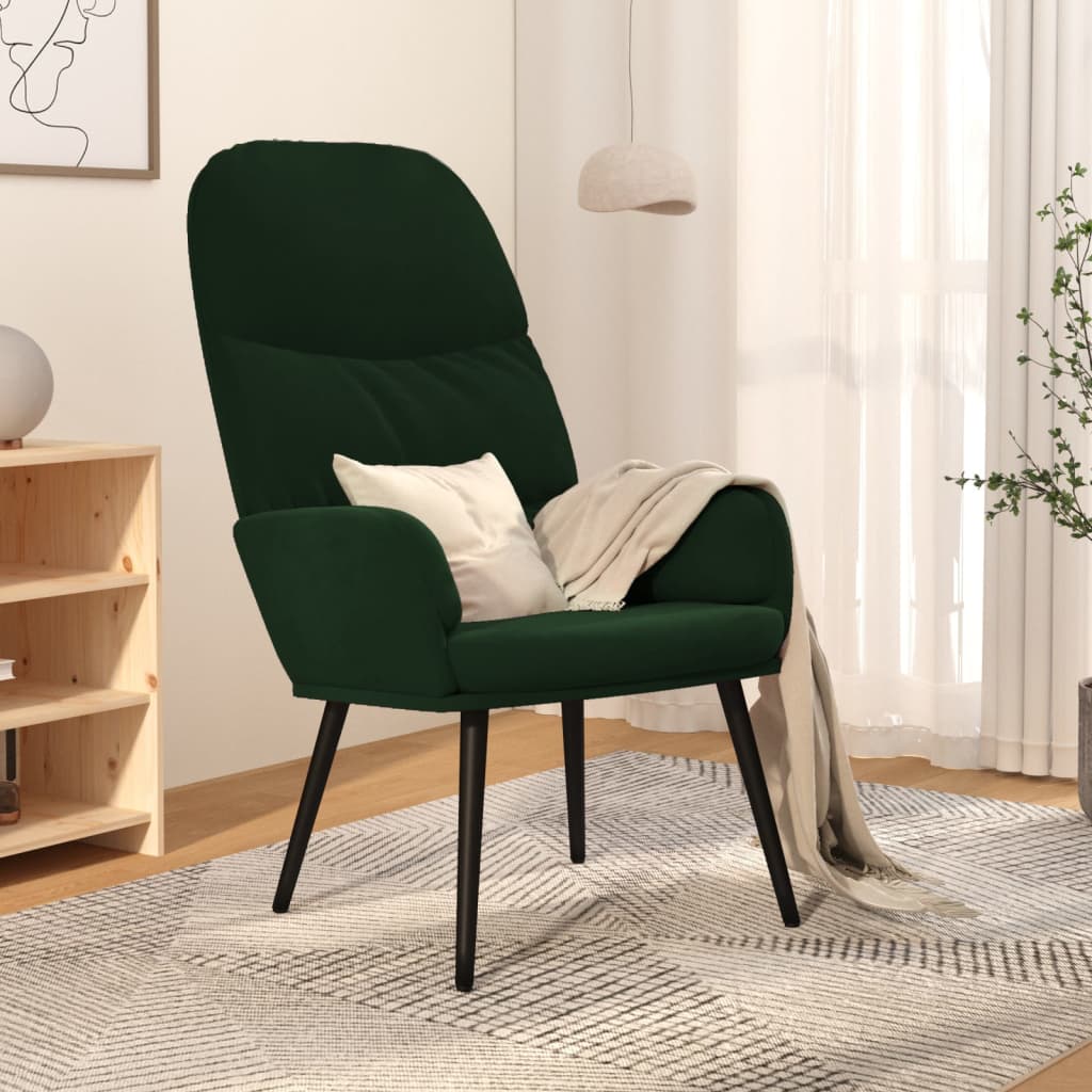 vidaXL Relaxstoel fluweel mosterdgeel