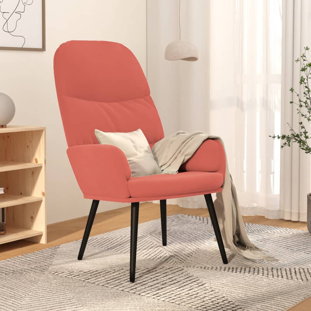 vidaXL Relaxstoel fluweel mosterdgeel
