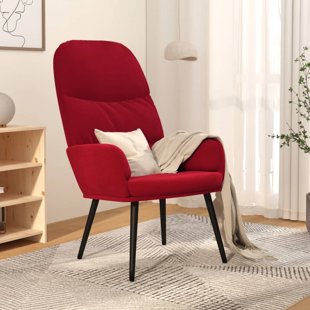 vidaXL Relaxstoel fluweel mosterdgeel