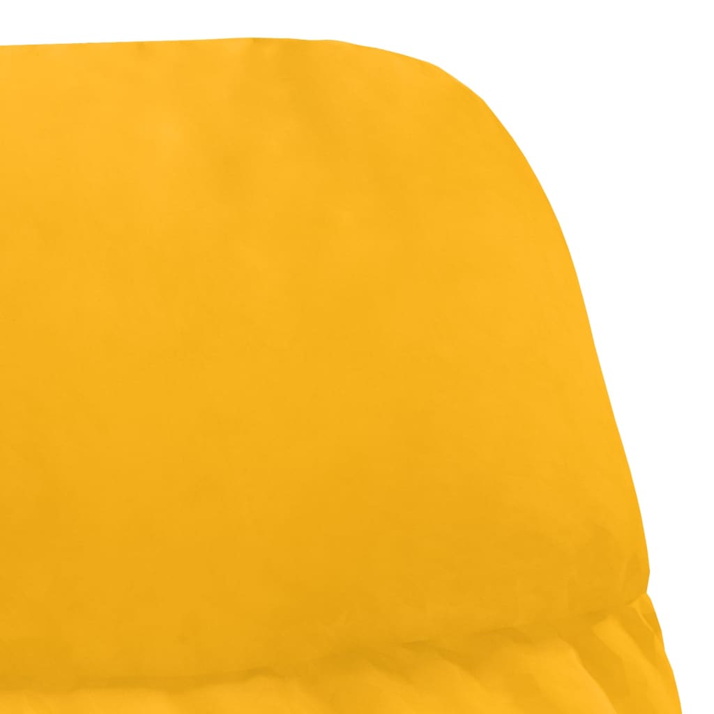 vidaXL Relaxstoel fluweel mosterdgeel