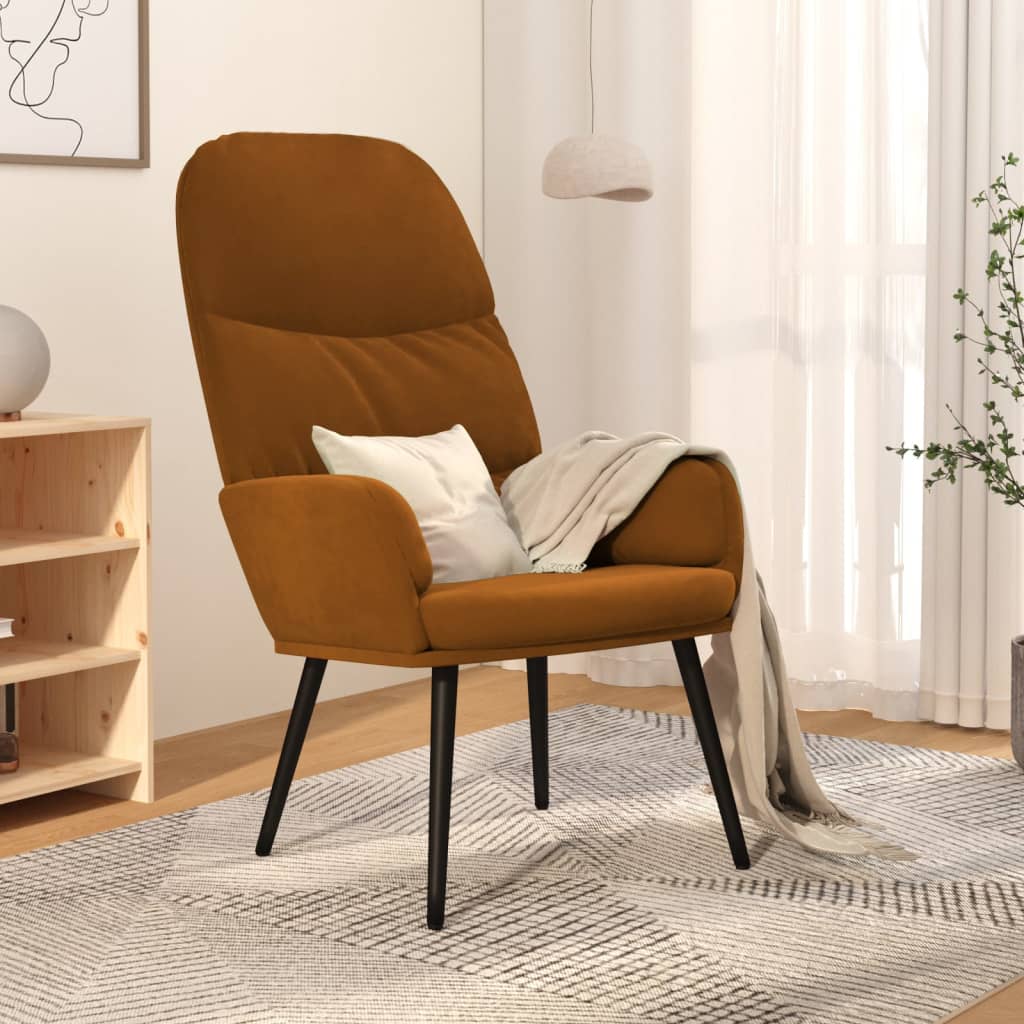 vidaXL Relaxstoel fluweel mosterdgeel