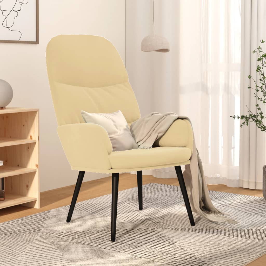 vidaXL Relaxstoel fluweel mosterdgeel