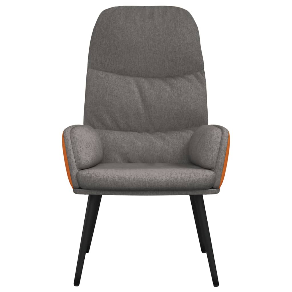 vidaXL Relaxstoel stof lichtgrijs