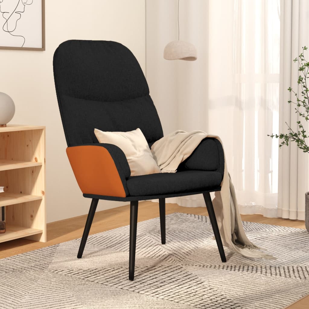 vidaXL Relaxstoel stof lichtgrijs