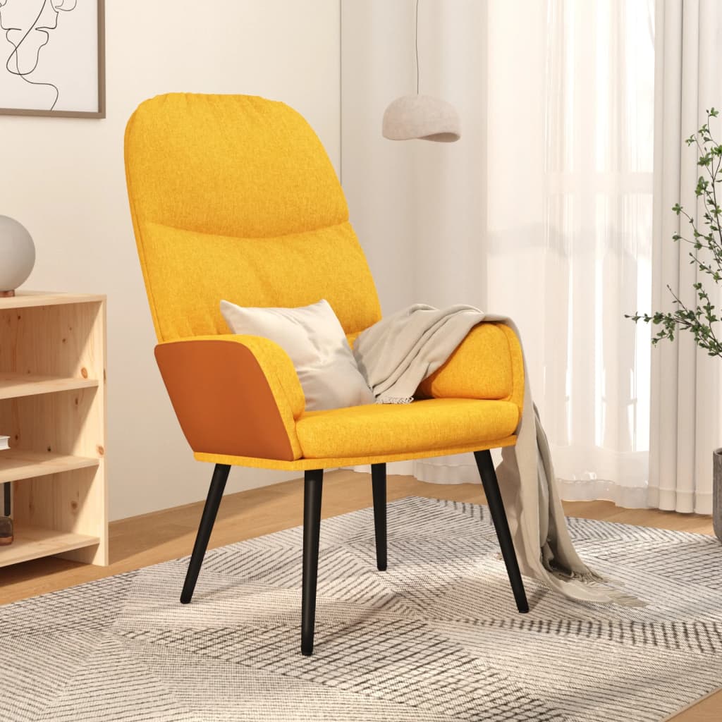vidaXL Relaxstoel stof lichtgrijs