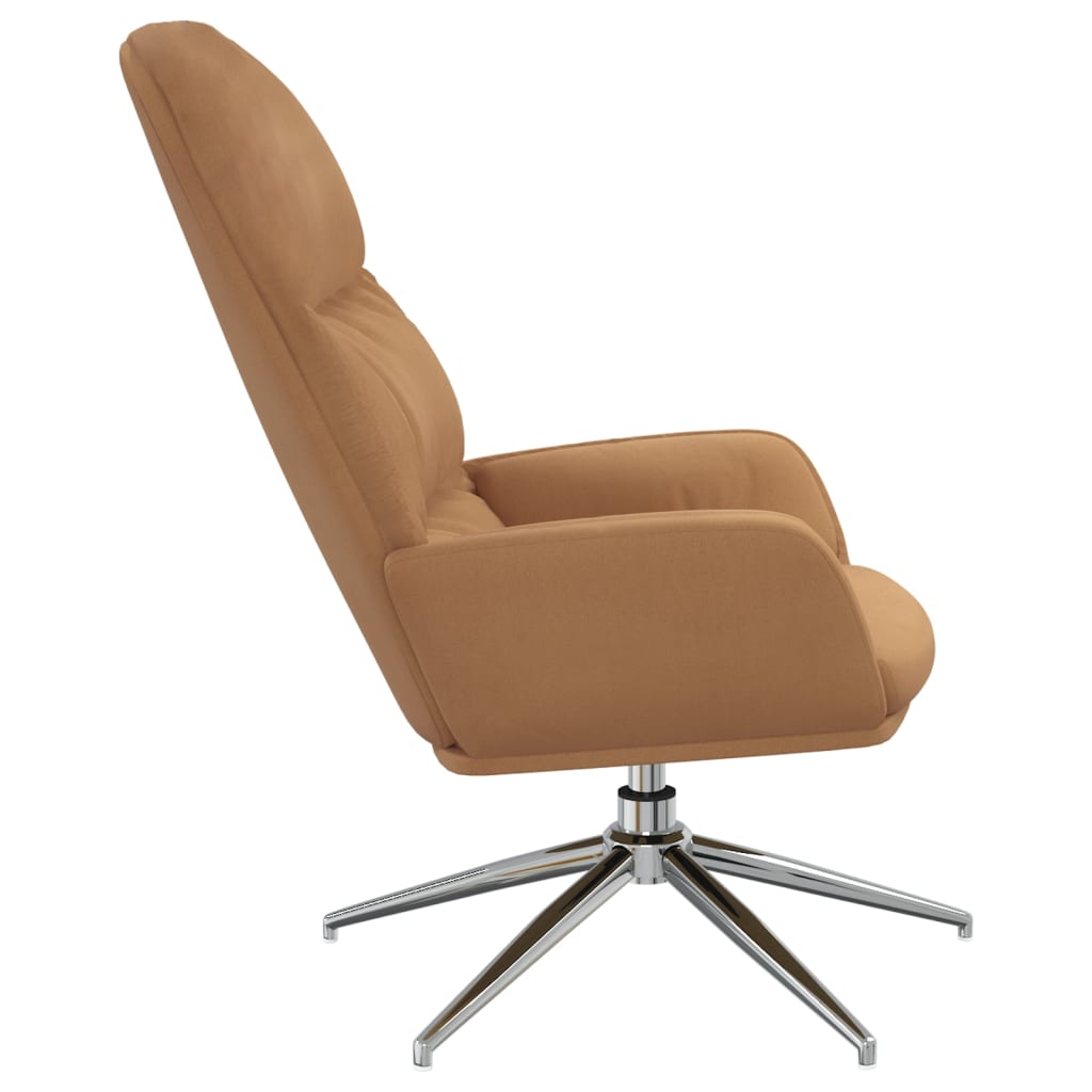 vidaXL Relaxing chair faux suede taupe