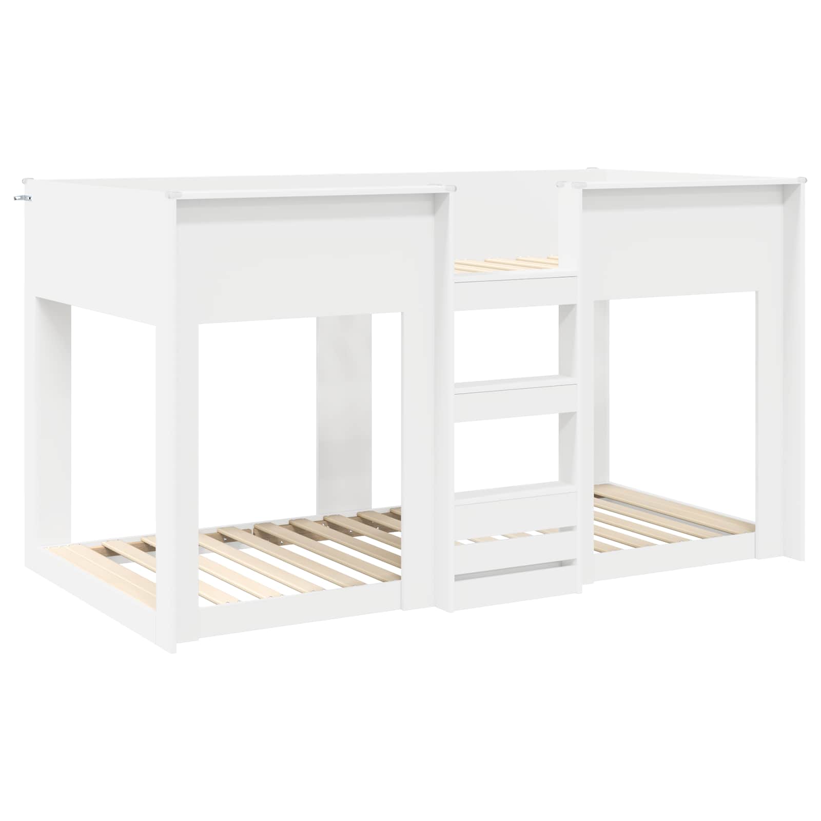 vidaXL Bunk Bed voor Kinderen Wit 75 x 190 cm Bewerkt hout