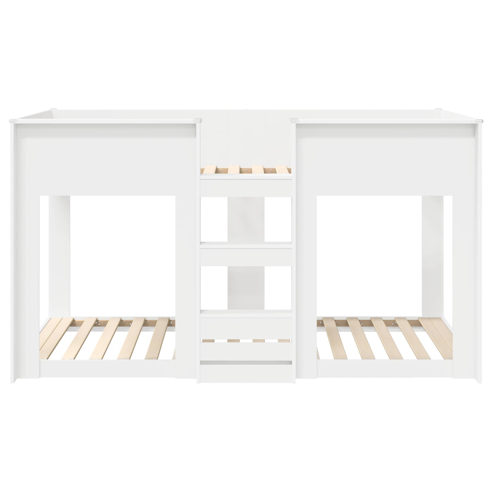 vidaXL Bunk Bed voor Kinderen Wit 75 x 190 cm Bewerkt hout
