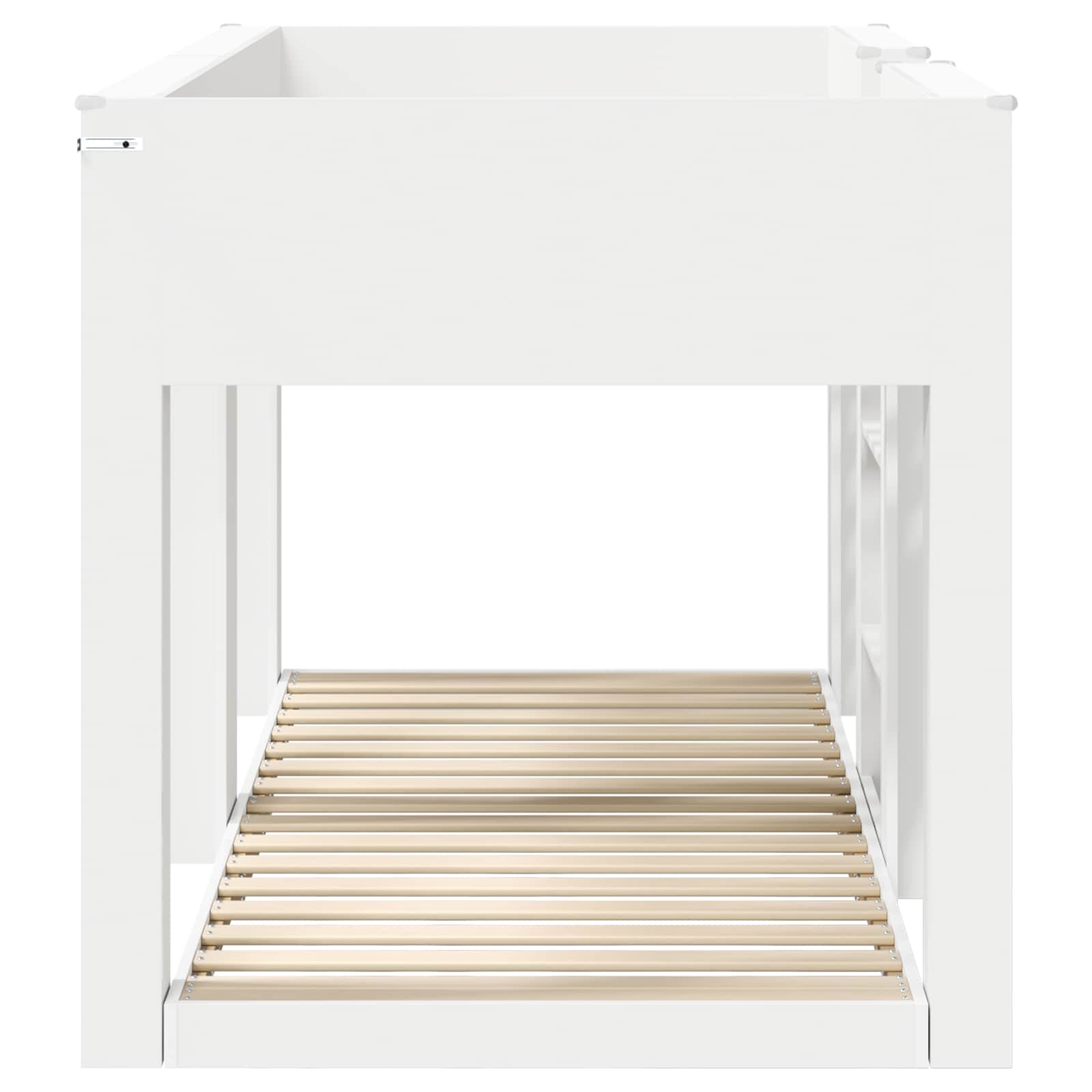 vidaXL Bunk Bed voor Kinderen Wit 75 x 190 cm Bewerkt hout
