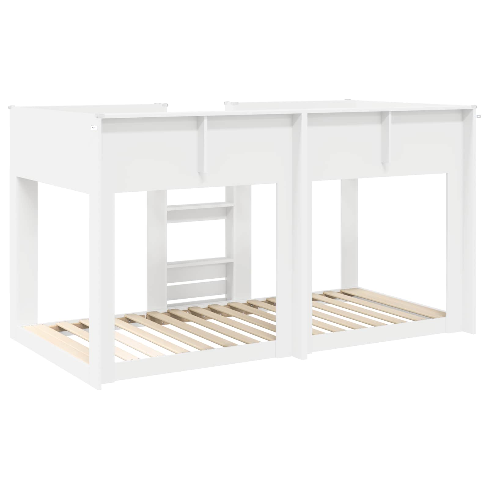 vidaXL Bunk Bed voor Kinderen Wit 75 x 190 cm Bewerkt hout