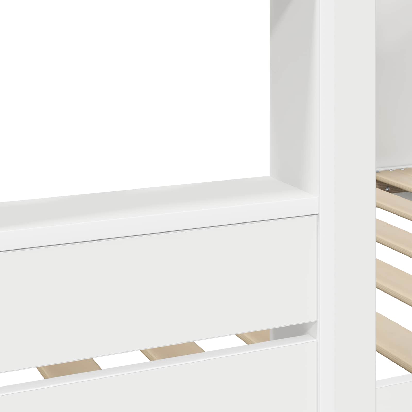vidaXL Bunk Bed voor Kinderen Wit 75 x 190 cm Bewerkt hout