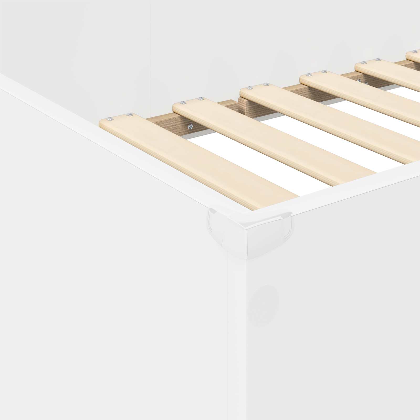 vidaXL Loft Bedframe met Bureau Wit 100 x 200 cm Bewerkt hout