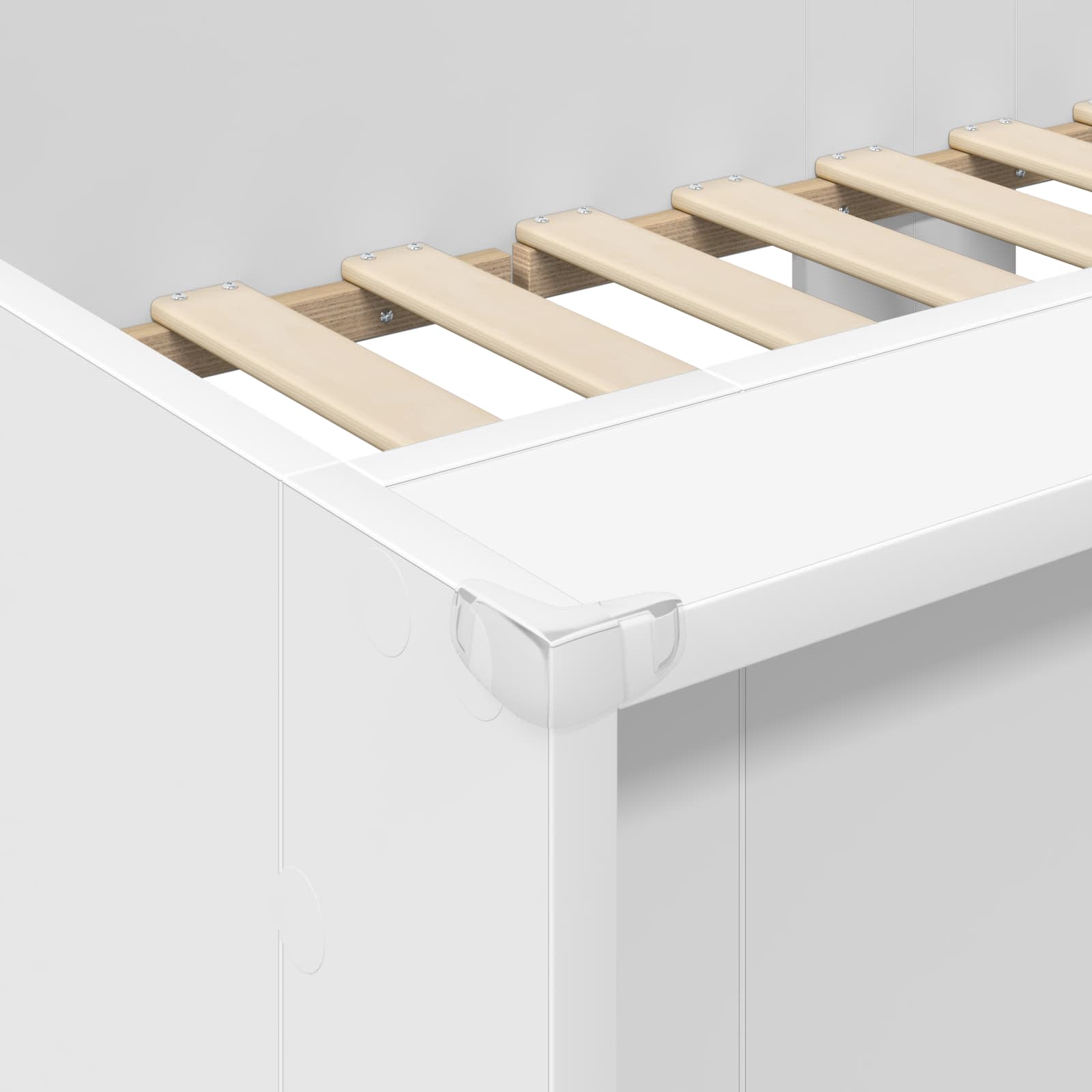 vidaXL Bunk Bed voor Kinderen met matras Wit 100 x 200 cm Bewerkt hout