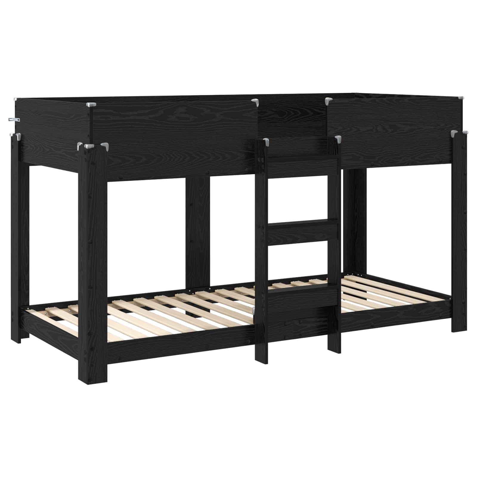 vidaXL Bunk Bed voor Kinderen met matras Wit 100 x 200 cm Bewerkt hout