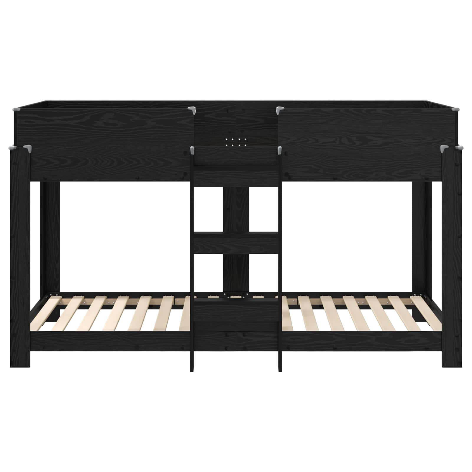 vidaXL Bunk Bed voor Kinderen met matras Wit 100 x 200 cm Bewerkt hout