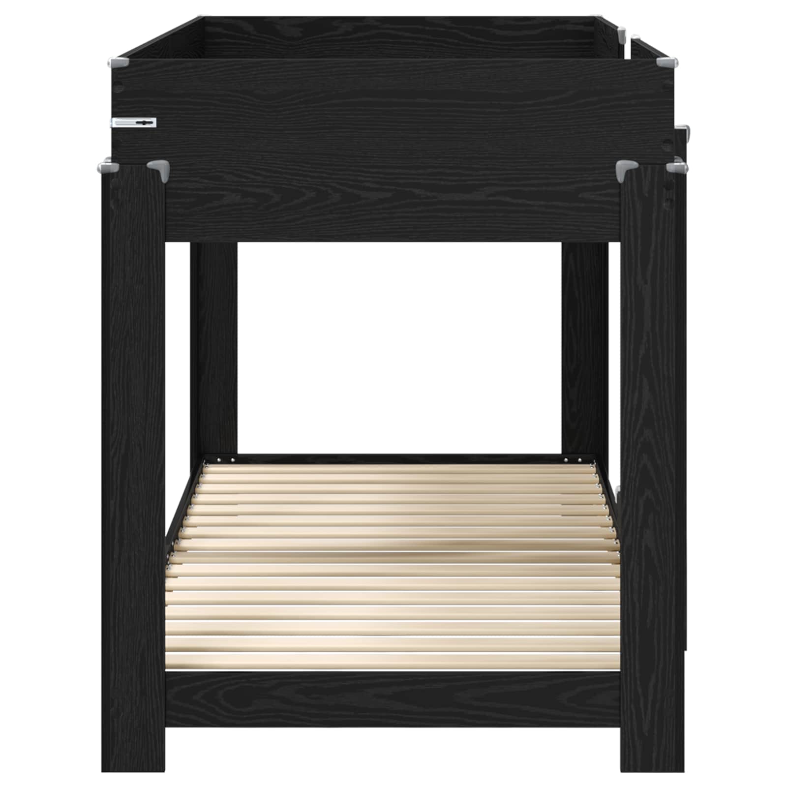 vidaXL Bunk Bed voor Kinderen met matras Wit 100 x 200 cm Bewerkt hout