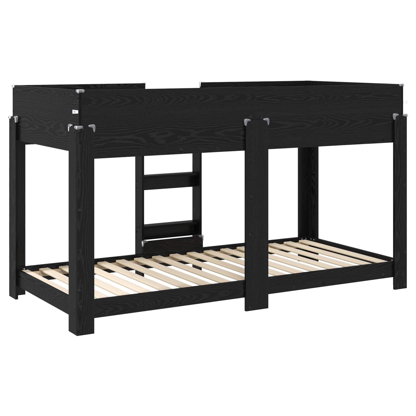 vidaXL Bunk Bed voor Kinderen met matras Wit 100 x 200 cm Bewerkt hout