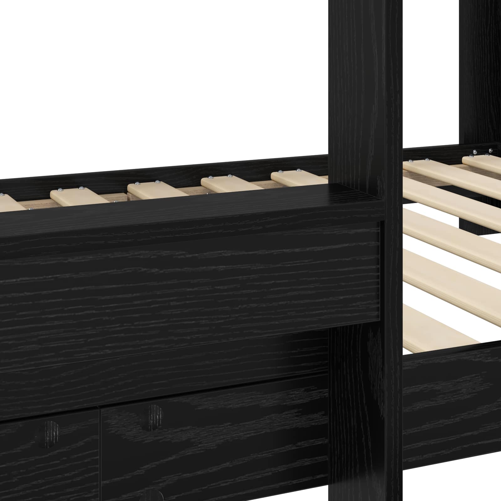 vidaXL Bunk Bed voor Kinderen met matras Wit 100 x 200 cm Bewerkt hout