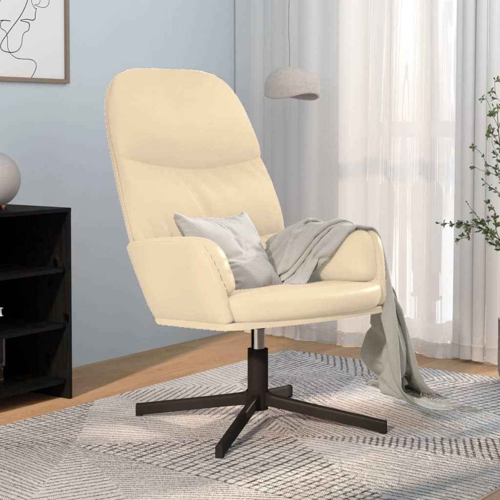 vidaXL Relaxstoel kunstleer zwart