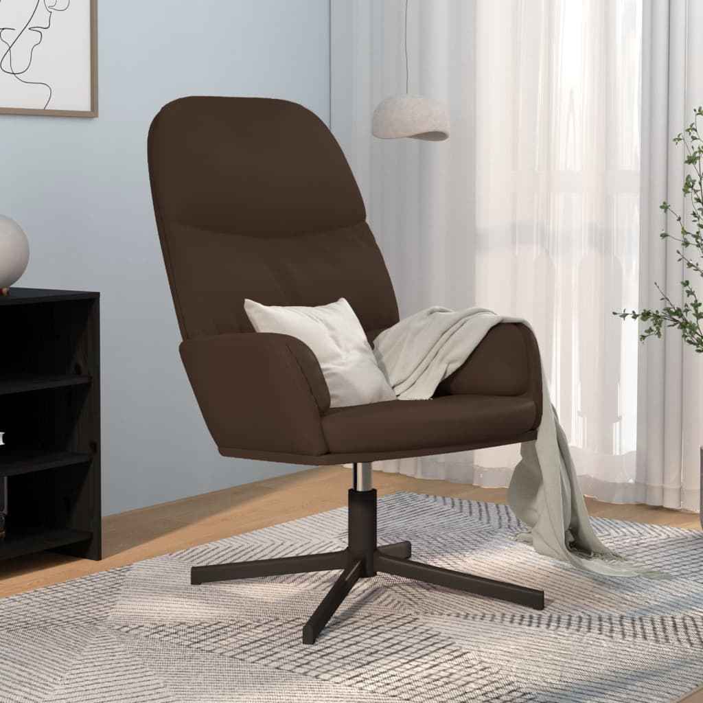 vidaXL Relaxstoel kunstleer zwart