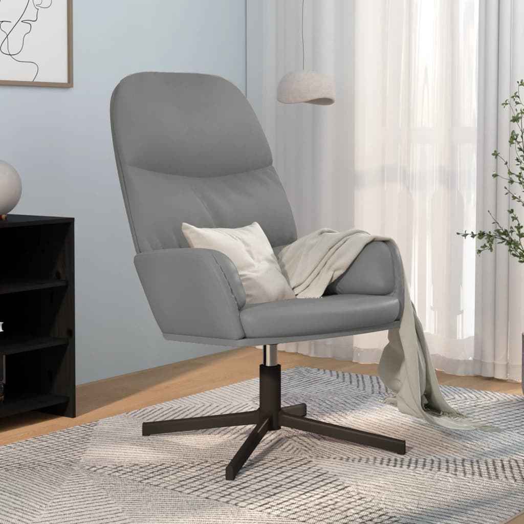 vidaXL Relaxstoel kunstleer zwart