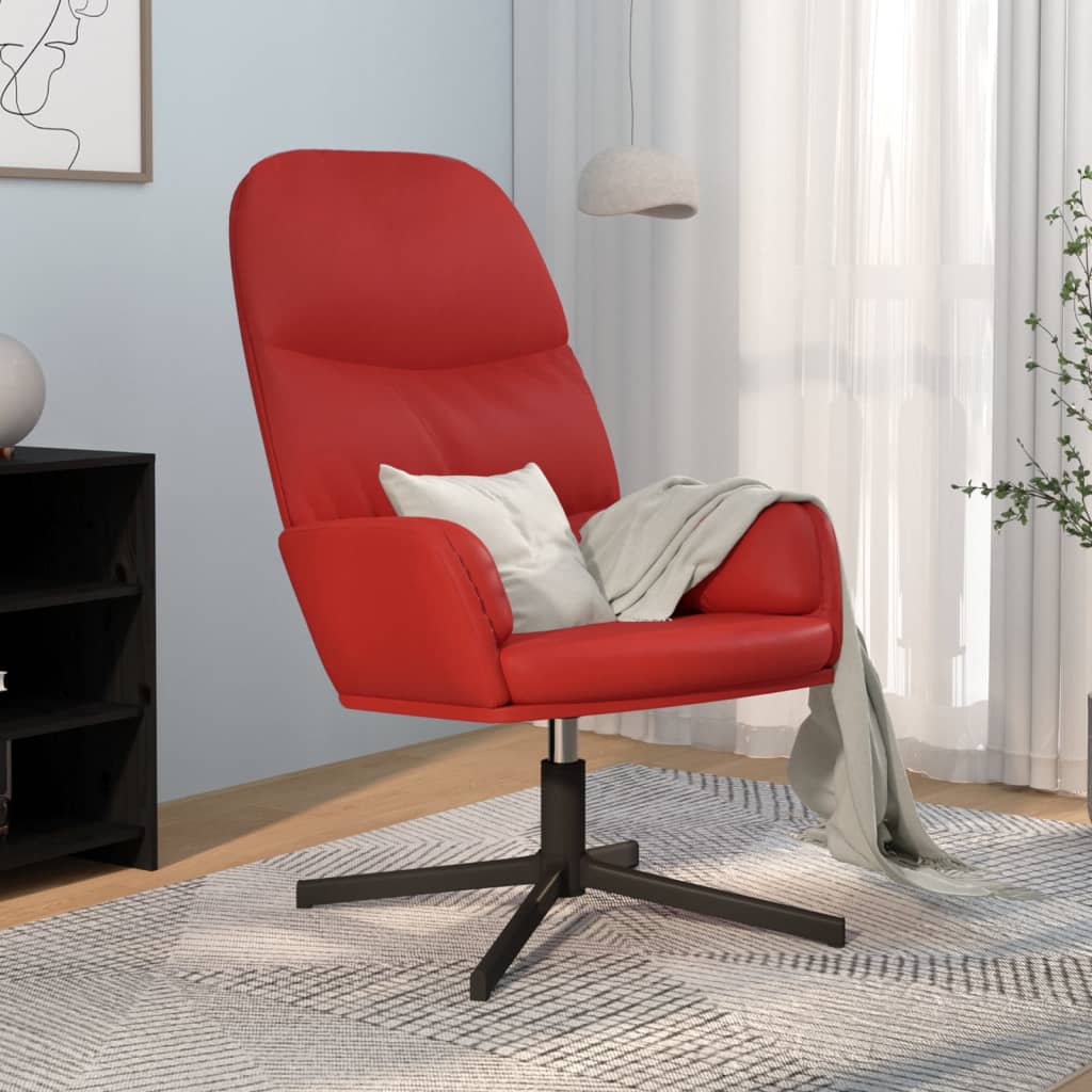 vidaXL Relaxstoel kunstleer zwart