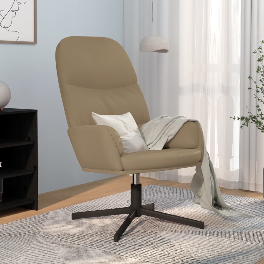 vidaXL Relaxstoel kunstleer zwart