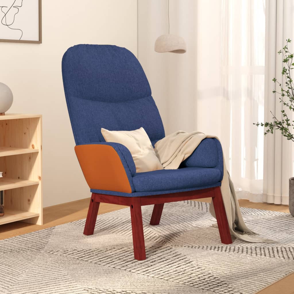 vidaXL Relaxstoel stof lichtgrijs