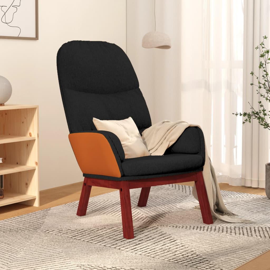 vidaXL Relaxstoel stof lichtgrijs