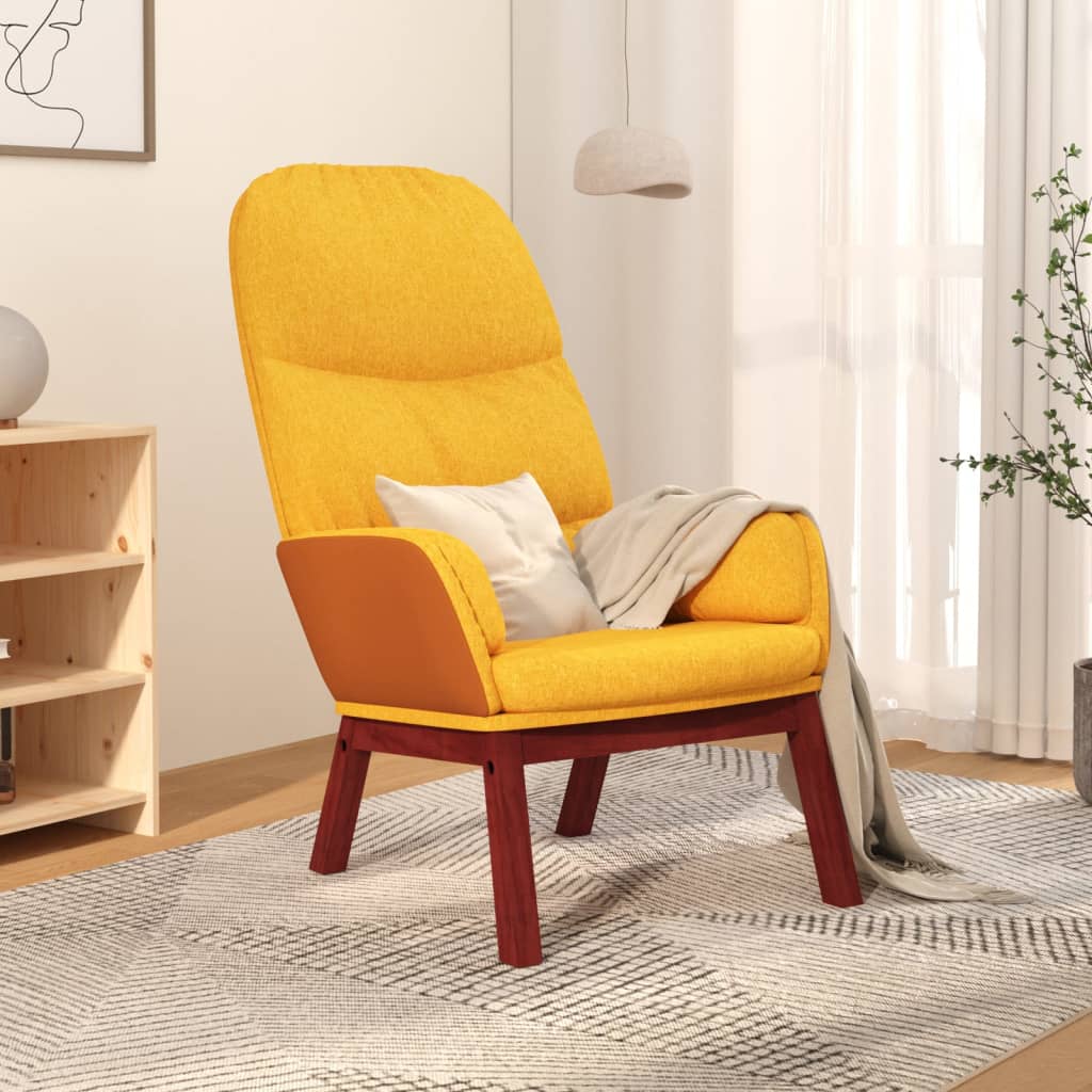 vidaXL Relaxstoel stof lichtgrijs
