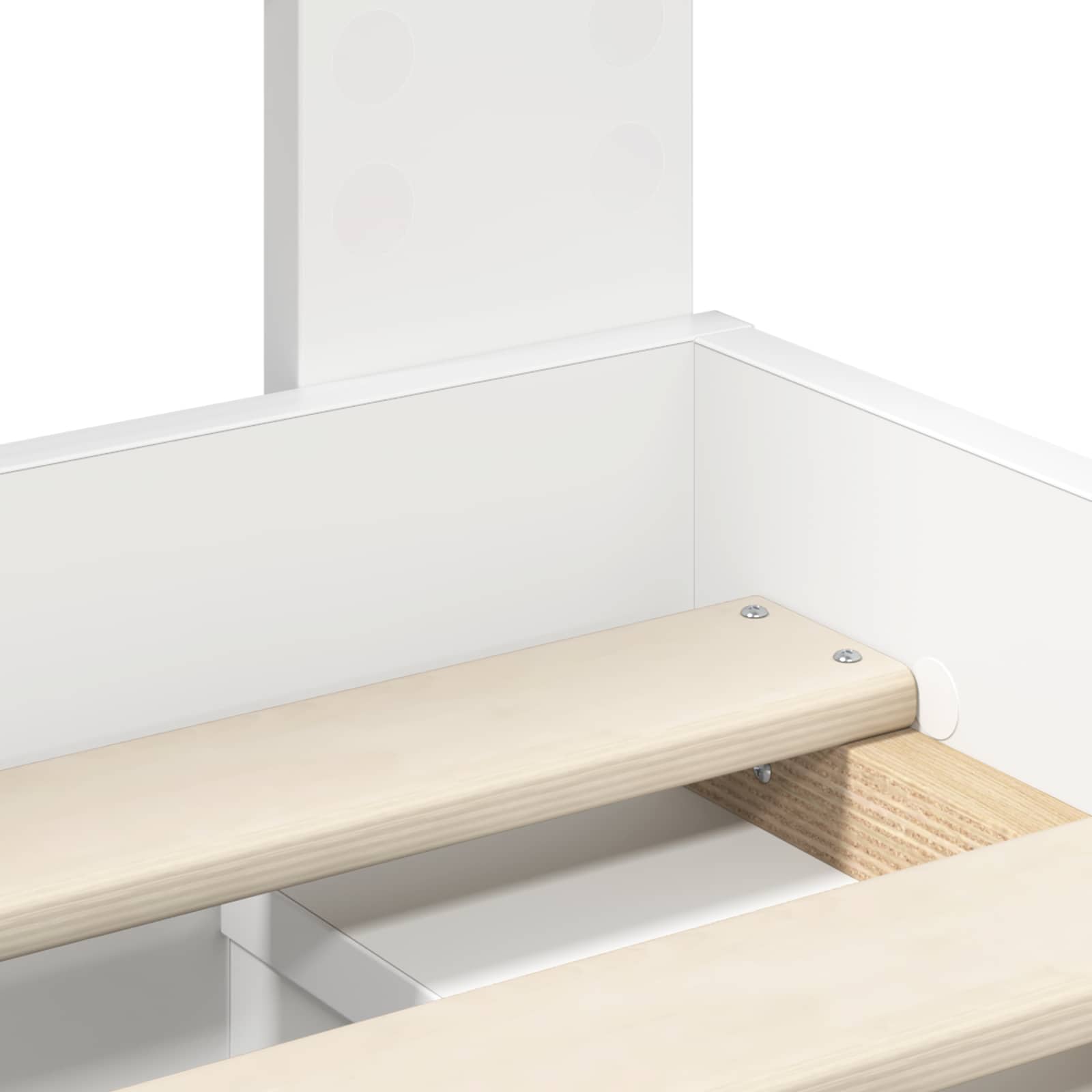 vidaXL Bedframe met hoofdeinde Wit 200 x 200 cm Massief grenenhout